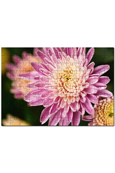 Cakapuzzle الأصفر والوردي زهرة عن قرب فلو الخلفية 1000 قطعة لغز الصور المقطوع...