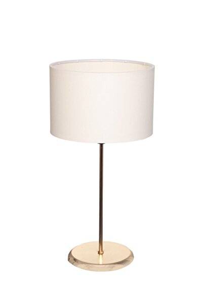Emg DesiGn Leola Gold Foot White Top Hat Modern Lampshade Night Light