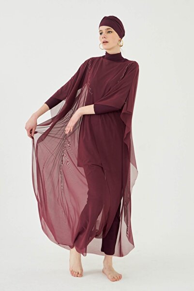 Starinci Mayo Жіночий бордовий парео P22/43