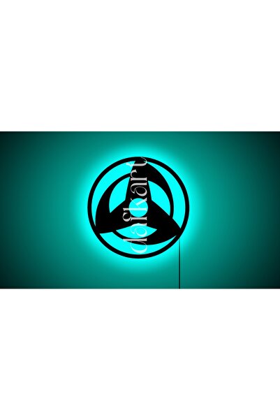 DAFKART Sharingan Kakashi Mangekyou Rgb Led Işıklı Ahşap Tablo Ev/ofis Anime ...