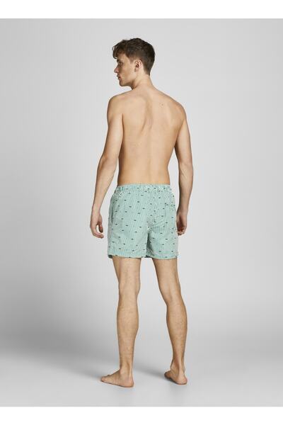 Jack & Jones 12204006_jpstcrete Jjswim Akm Mini Normal Зі шортами зеленого кольору з візерунком для чоловіків