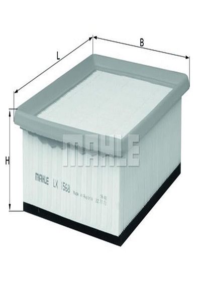MAHLE فلتر هواء Lx1568 (بيجو: شريك / سيترون: بيرلينجو 1.9D 2.0HDI) 1444ca (WA)712279)