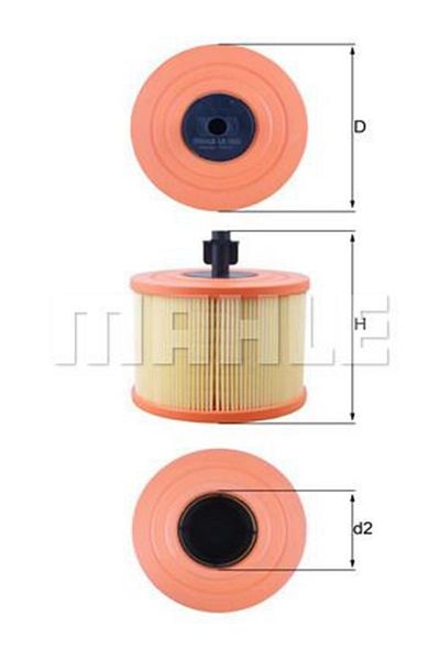 MAHLE Lx1035 Air Filter Bmw E90-e91-e92 (WC897242)