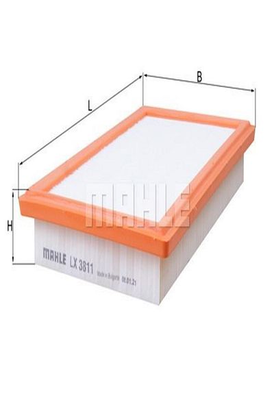 MAHLE Lx3811 Air Filter Mercedes M274 W205 15- S205 14- C205 15- W213 16- R1722740940104 (WA686143)