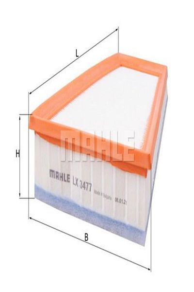 MAHLE Lx3477 Air Filter (MERCEDES M270 W117-176-246) (WE845399)