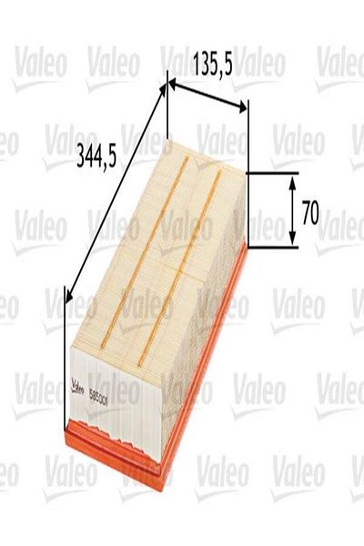 VALEO 585001 فلتر هواء 1 ك0129620د مرحاض236445