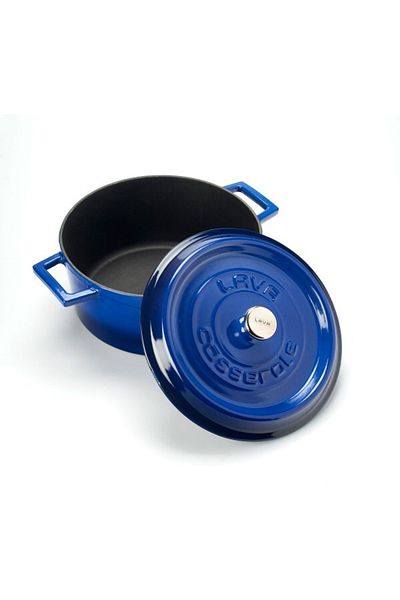 Lava Trendy Blue Round Pot - 28cm