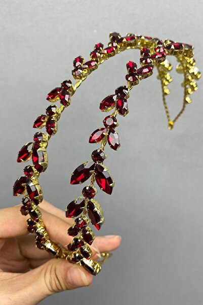 LÜX Tasarım Νυφικό στέμμα Βουργουνδίας Gold Alfa Henna