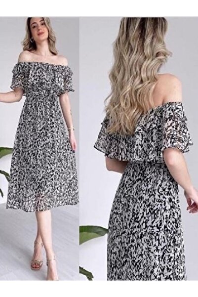 Dks Life Çift Volananlı Elbise Dks