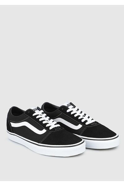 Vans Pantofi pentru bărbați din piele intoarsa panza negru alb Ward Vn0a36emc4r1