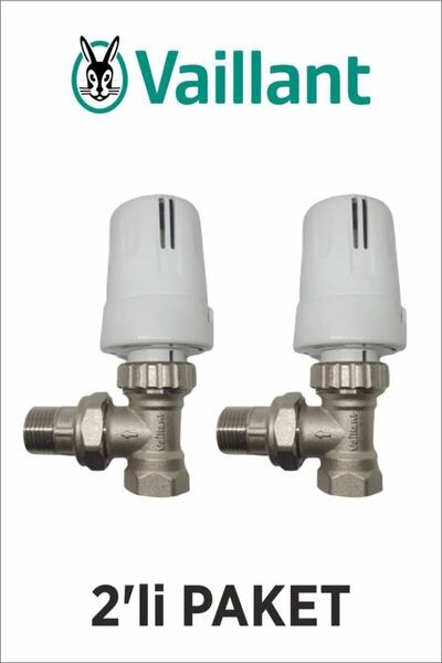 Vaillant Köşe Termostatik Radyatör Vanası (2'li Ekonomik Paket)