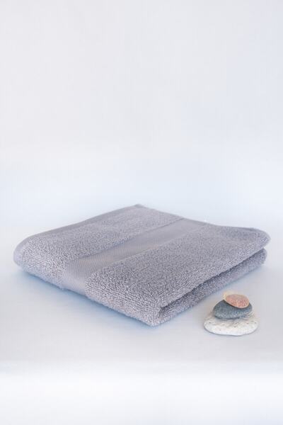 Taka Fabrics Хвиля 100% бавовна Рушник для рук, обличчя, гостей 3 штуки Розмір 50x80 см Набір Сірий, аква, білий