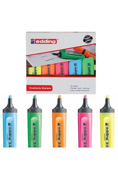Edding Highlighter Pen 5 Colors Ed344p599/