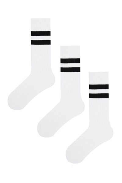 MEM SOCKS Чифт от 3 детски чорапи до коляното на райета