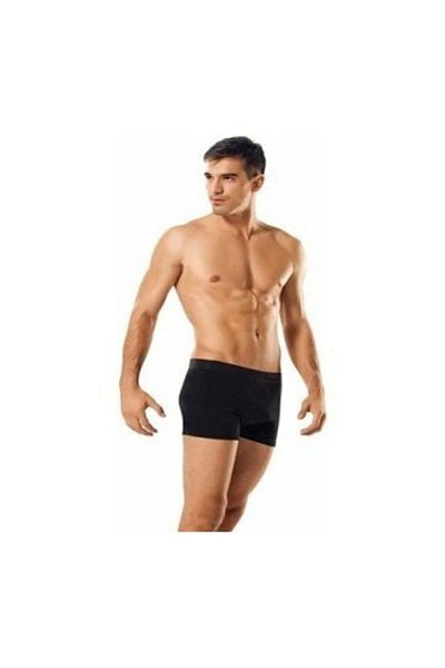 Tutku Ανδρικό μπόξερ 6" BLACK Elestan Lycra