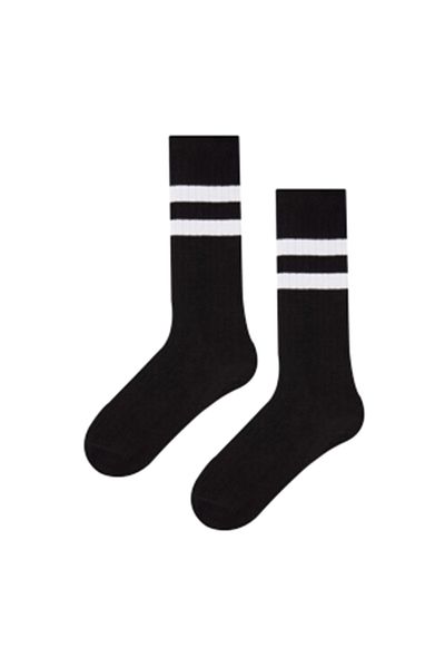 MEM SOCKS Комплект от 2 детски чорапи до коляното на райета