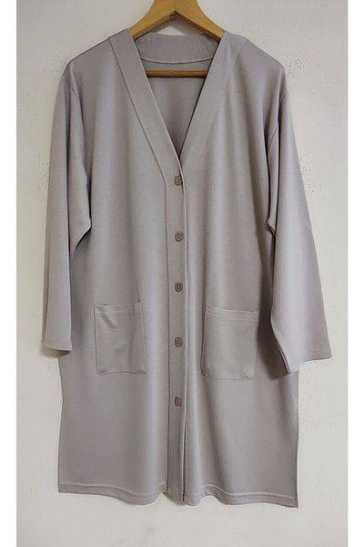 Nacar Mother's Day Women's Long Combed Cotton Mother Cardigan
