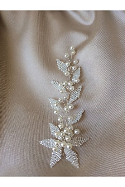 ACCESORİOS Αξεσουάρ για τα μαλλιά της νύφης με πέρλες μοντέλο φύλλου