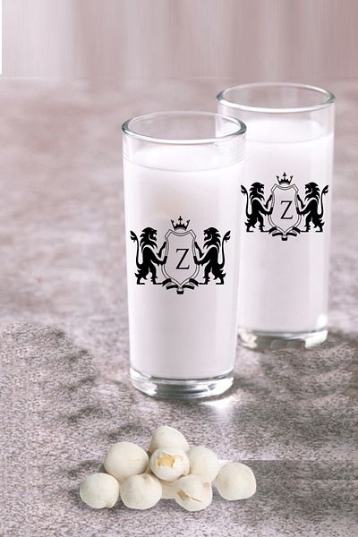 Paşabahçe Double Glass with Z Letter Lion Logo