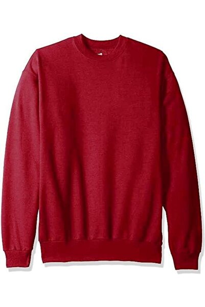 Raf Coll Hanorac unisex roșu Claret oversize cu decolteu