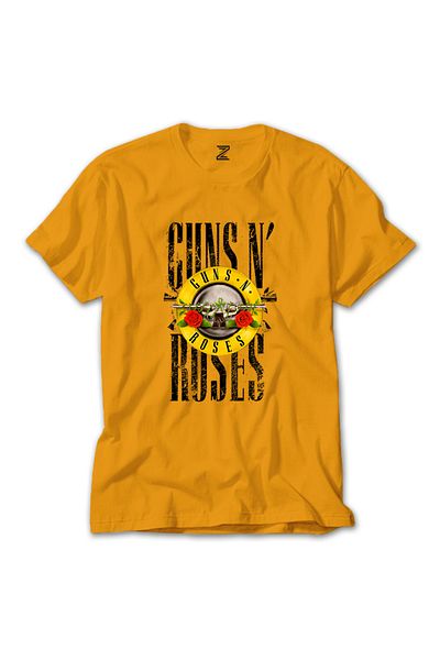 Z zepplin Guns N Roses Vintage κίτρινο μπλουζάκι