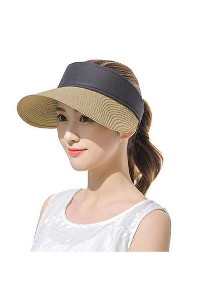 Shopiolog Γυναικείο ψάθινο καπέλο γείσο