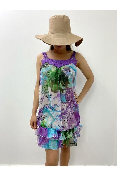 Secret Passion Lingerie New Summer Season Organic Batik Dye Strap New Season Pareo Ipek 1292
