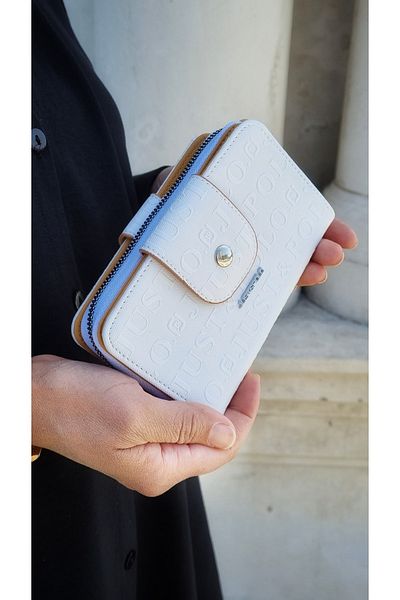 Just Polo Women's White Camel Wallet