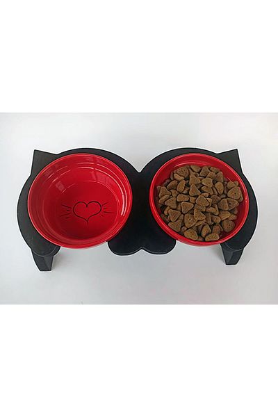 Toprak Art Cat Food And Water Bowl