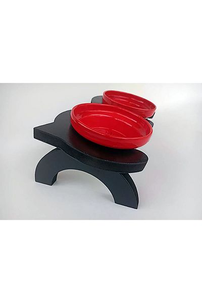 Toprak Art Cat Food And Water Bowl