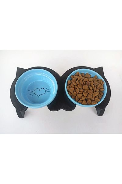 Toprak Art Cat Food And Water Bowl