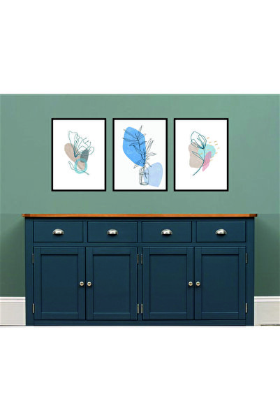 RET Dizayn Σετ Σαλονιού Διακοσμητικό Ρετρό Τραπέζι MDF (με όψη πλαισίου)