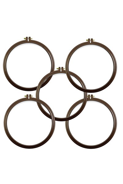 MİR بكرة لولبية بلاستيكية - بكرة تطريز لولبية 25 سم - 5 قطع