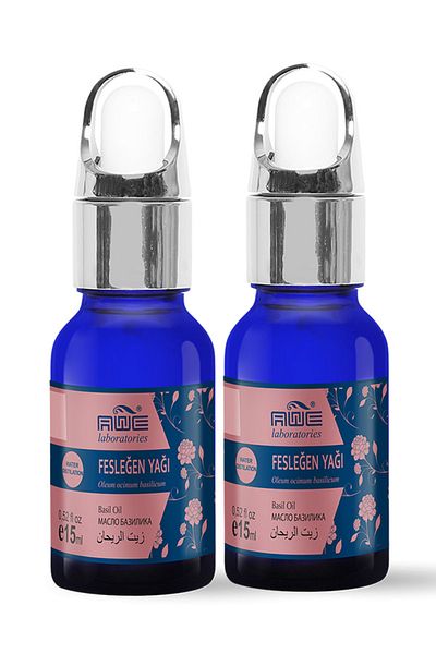 Awe Laboratories Awe 2 Pack Cemre Basil Essential Oil - 15ml