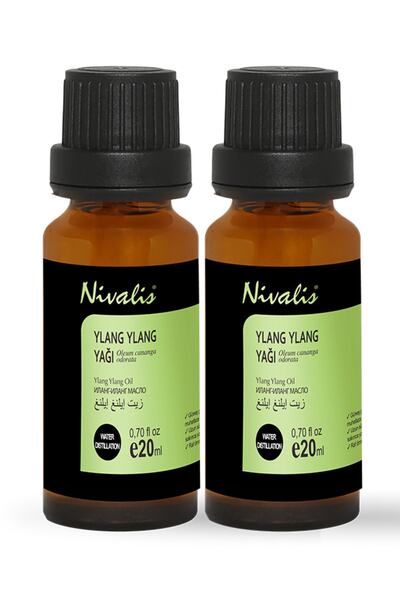 Nivalis مجموعة زيت يلانج يلانج العطري المكونة من قطعتين - 20 مل
