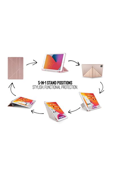 Fibaks Galaxy Tab S7 Plus T970 Compatible Case + Screen Protector + 360 with Pen Compartment and Pen Holder Stand