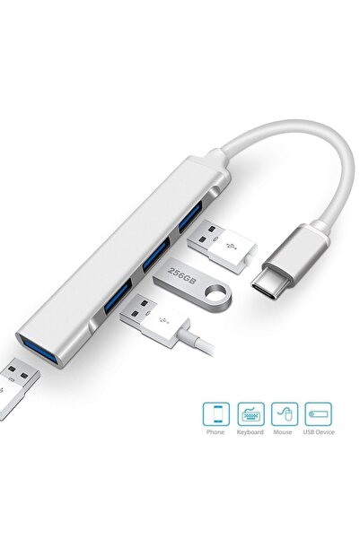 ATAELEKTRONİK Apple Macbook Pro Uyumlu Type-c To Usb Hub Çevirici Usb 3.1 Type C To Usebe Çevirici Dönüştürücü