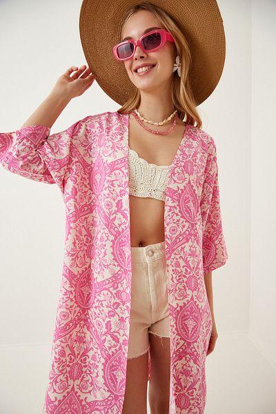 Happiness İstanbul Kimono & Kaftan - Rosa - Regular Fit
