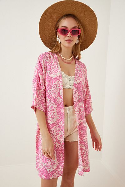 Happiness İstanbul Kimono & Kaftan - Rosa - Regular Fit