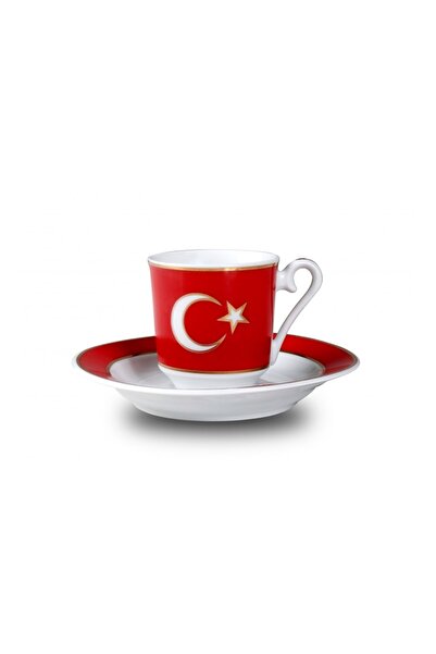 Kütahya Porselen 6'lı Ay Yıldız Kahve Fincan Takımı Gz12kt071923