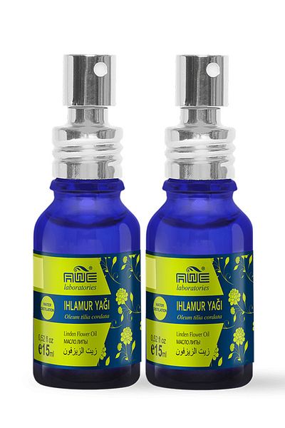 Awe Laboratories Awe 2 Pack Cemre Linden Essential Oil - 15 Ml, Easy Use with Spray