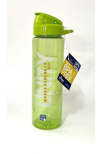 Gıpta Yeşil Unıty Tritan Boyalı Desenli Matara 600ml