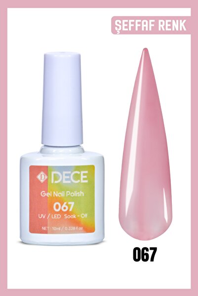 d dece Dece Kalıcı Oje Uv Led D067 (ŞEFFAF RENK) 10ml