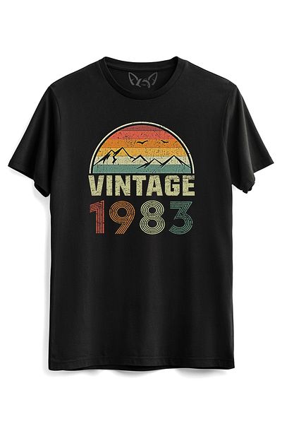 Alfa Tshirt Vintage 1983 Αντίκα Μαύρο Tshirt
