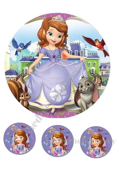 hediyehobihersey الصالحة للأكل ورقة كعكة صورة كوكي طباعة صوفيا الأرز ورقة كعكة كوكي الطباعة