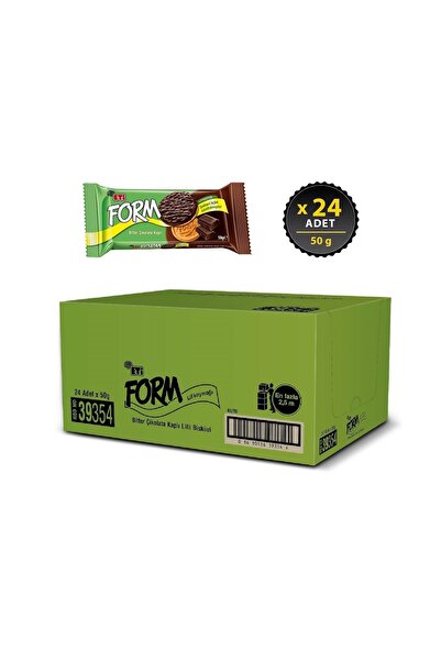 Eti Form Bitter Çikolata Kaplı Lifli Bisküvi 50 g x 24 Adet