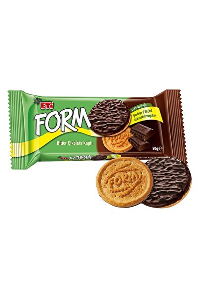 Eti Form Bitter Çikolata Kaplı Lifli Bisküvi 50 g x 24 Adet