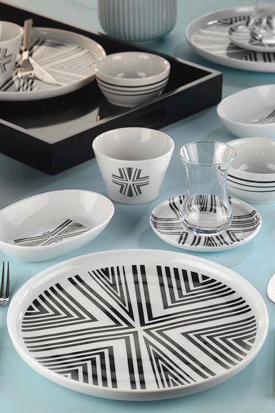 Kütahya Porselen Mood 30 Piece Breakfast Set 12006