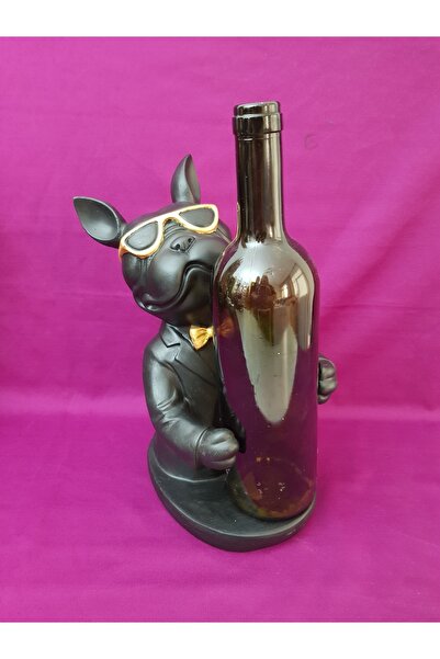 Arose Buldog Köpek Şaraplık Şişelik