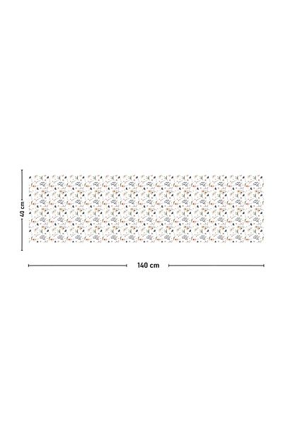 Vagonik Spring Flower Patterned Digital Printed Runner 140x40